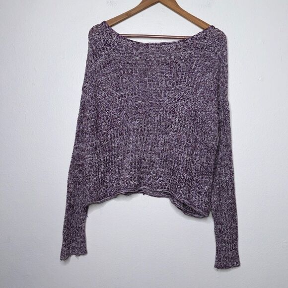 PINK Victoria's Secret Chunky Cable Marled Knit
Burgundy Sweater Size Medium - Picture 1 of 8